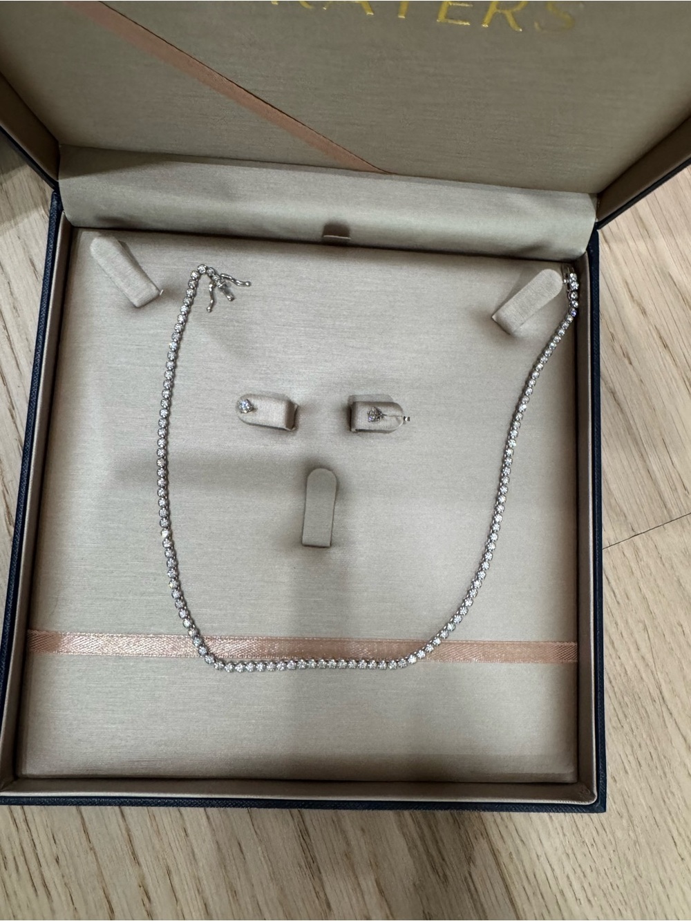 3.5 carat lab grown tennis necklace